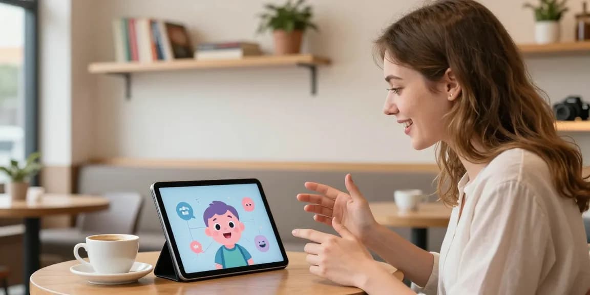 Engaging chat with crushon interactive AI in a cozy café