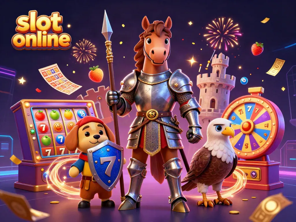 Experience the thrill of slot online gameplay with dynamic animated scenes and exciting characters.